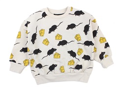 Mini Rodini sweatshirt light grey mouse/cheese